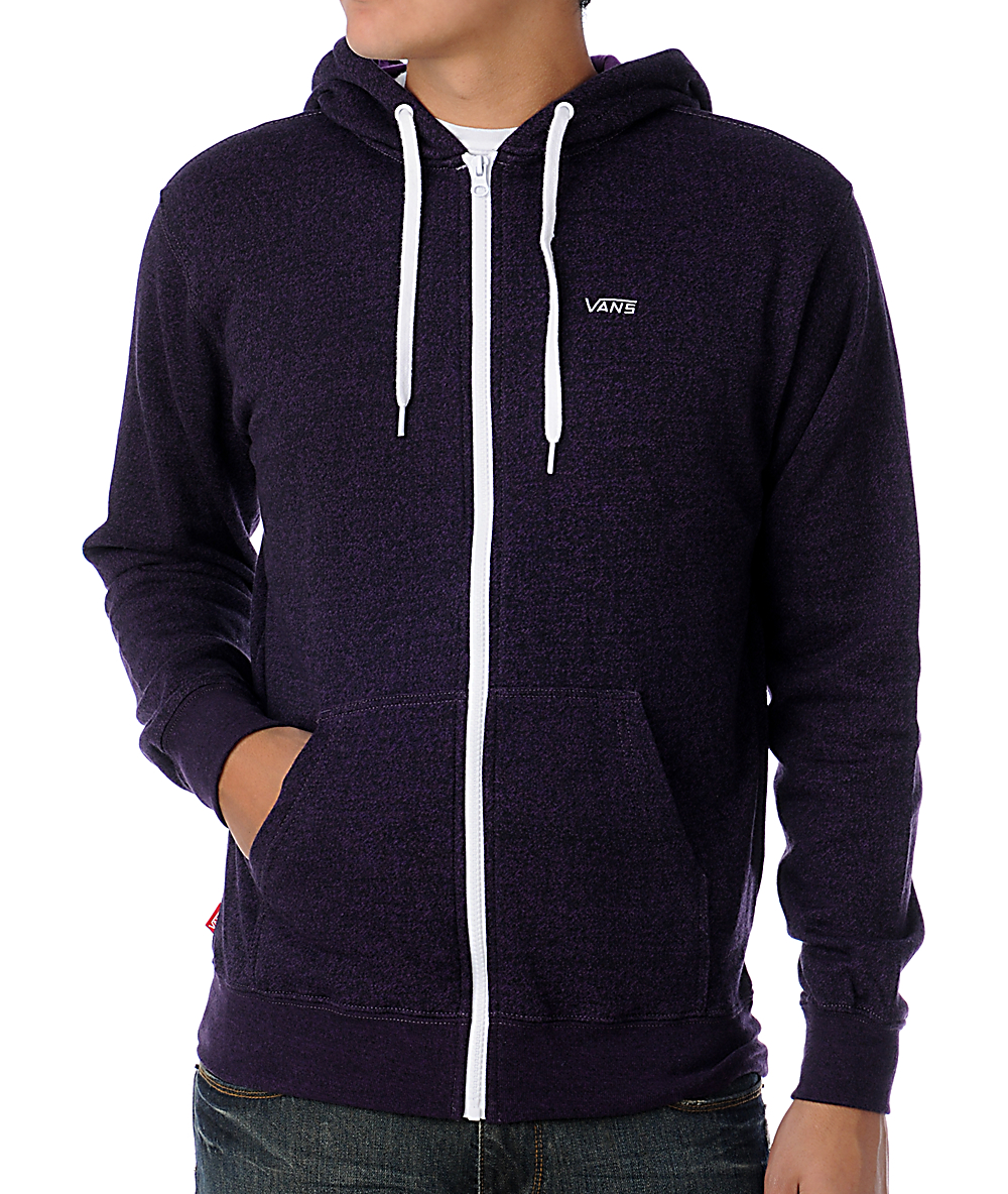 vans basic zip hoodie