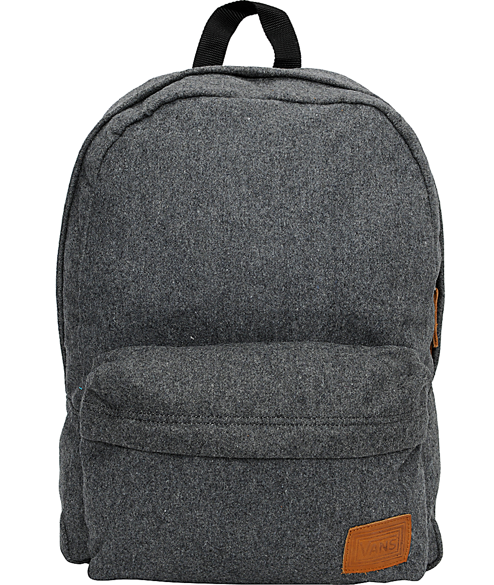 Vans Deana Pack Grey Wool Backpack | Zumiez