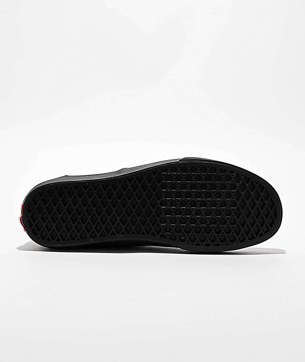 vans era classic all black skate shoes