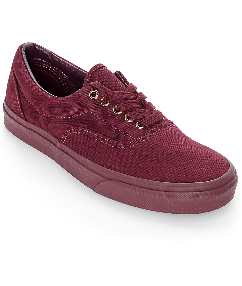 vans era maroon