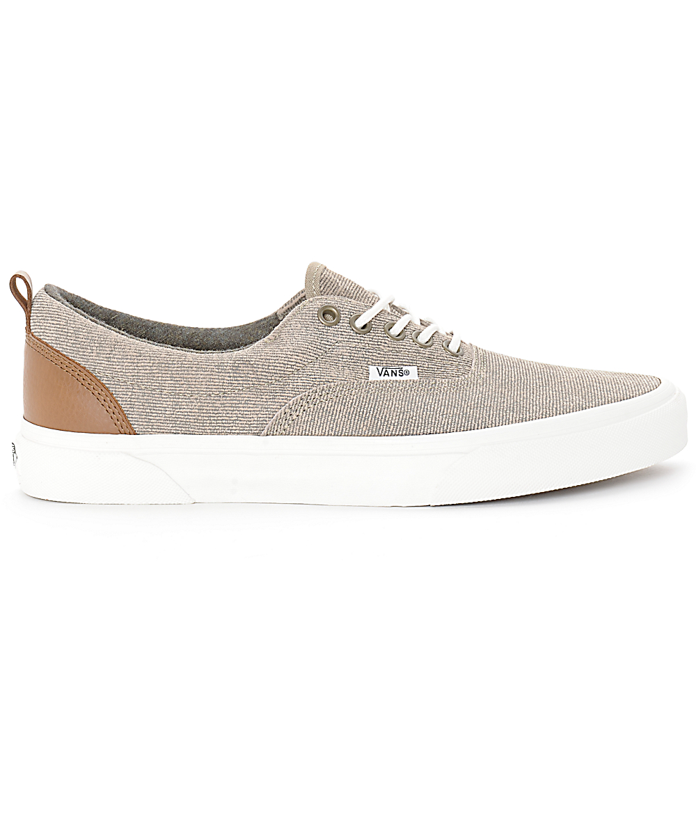 vans slip on hombre beige