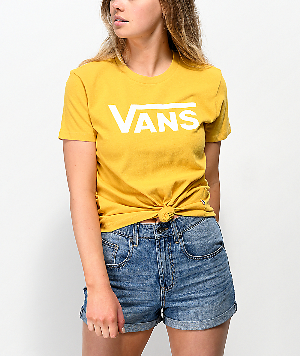 camisetas vans mujer amarillo