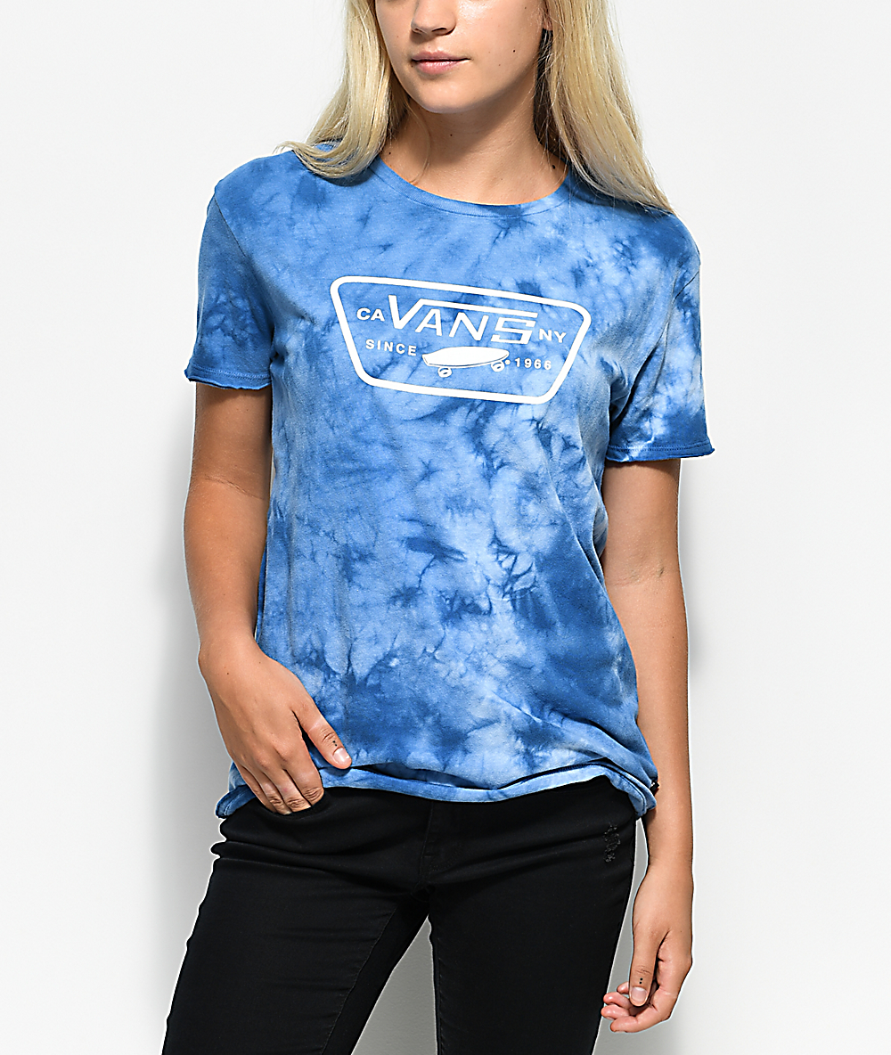 vans off the wall tie dye shirt