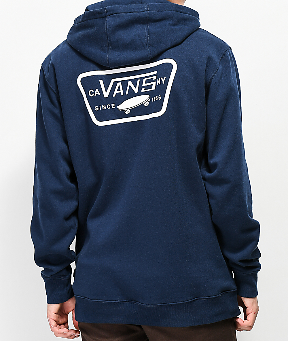 vans hoodie mens navy