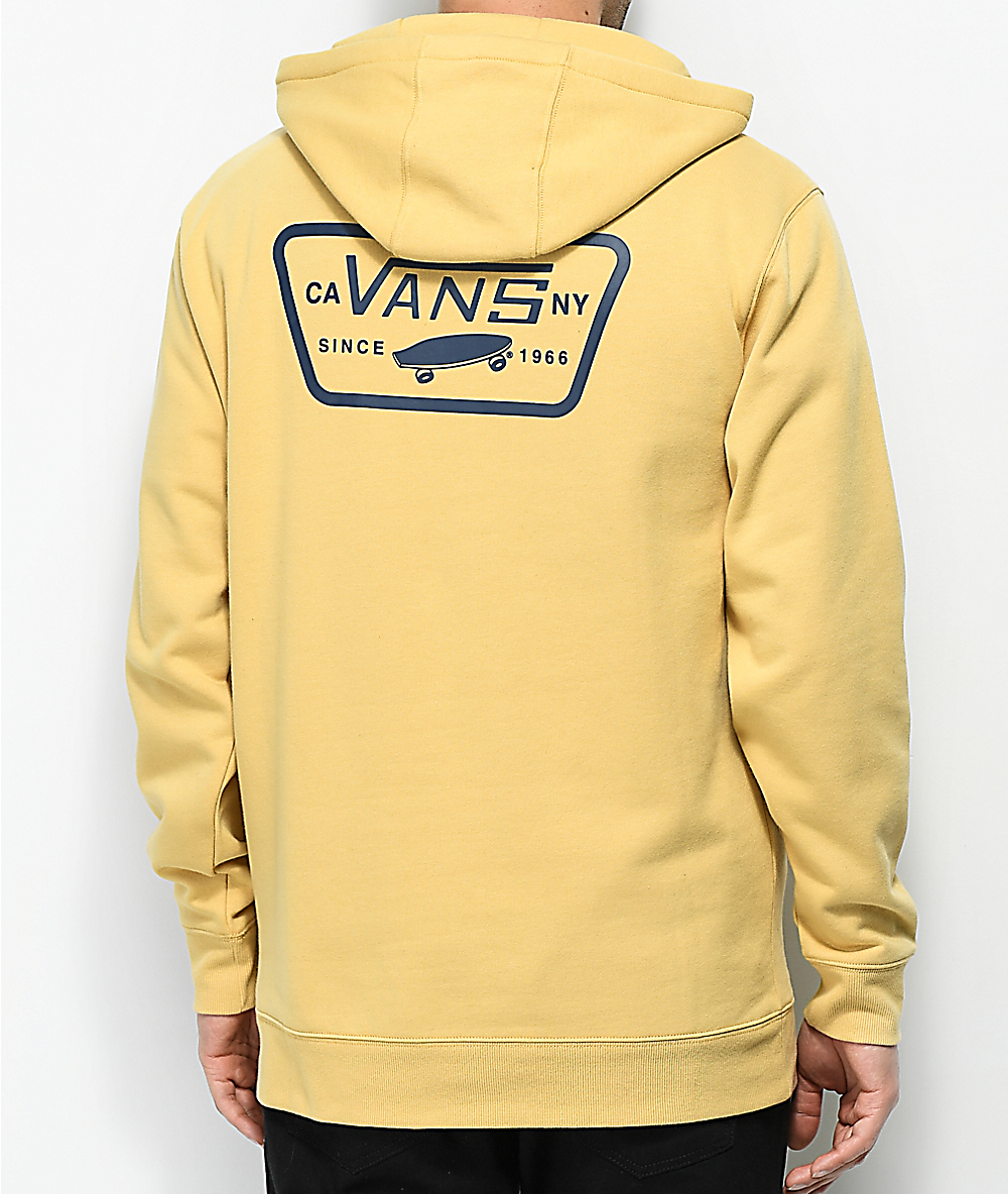 vans mustard hoodie