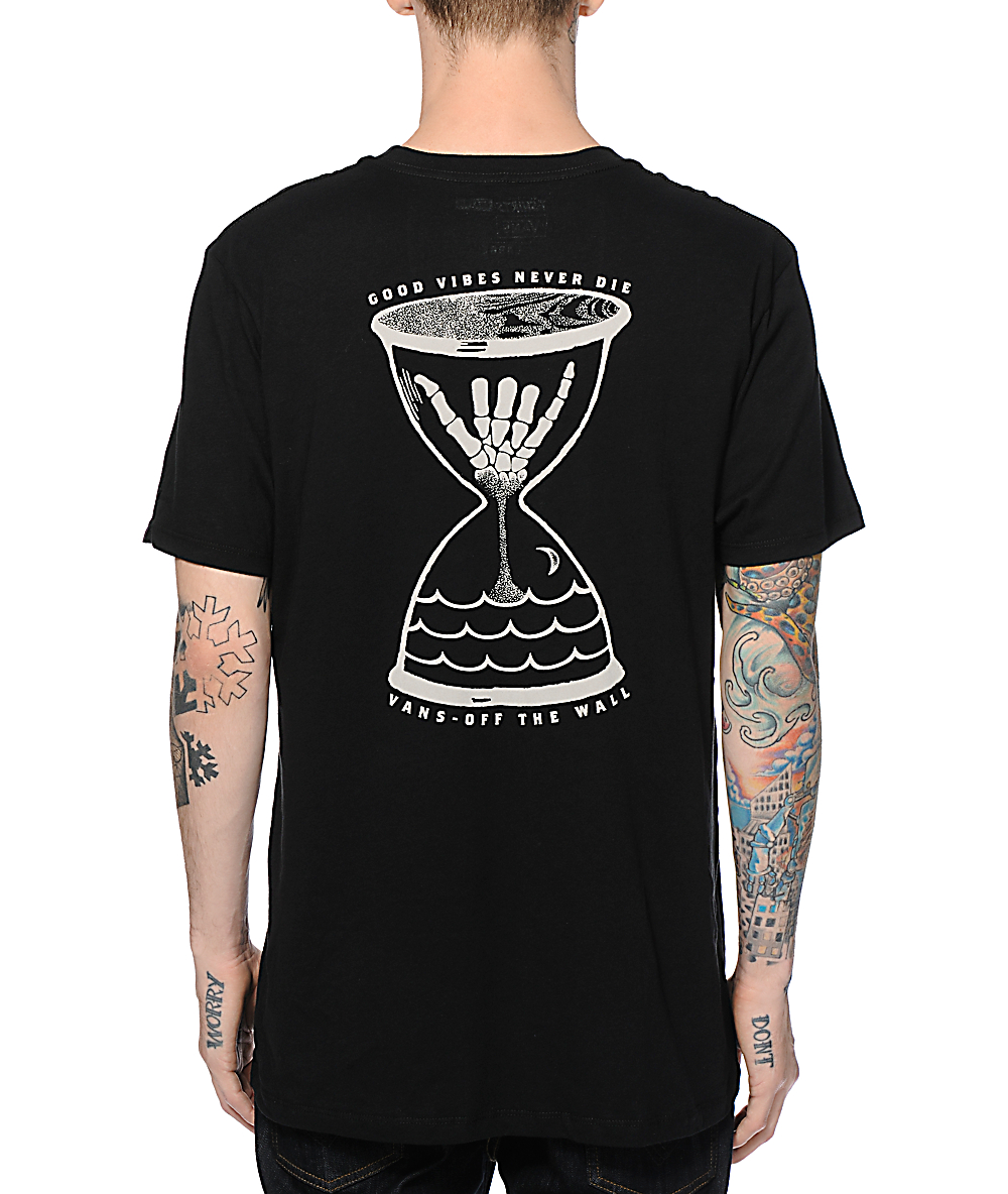 vans skeleton t shirt