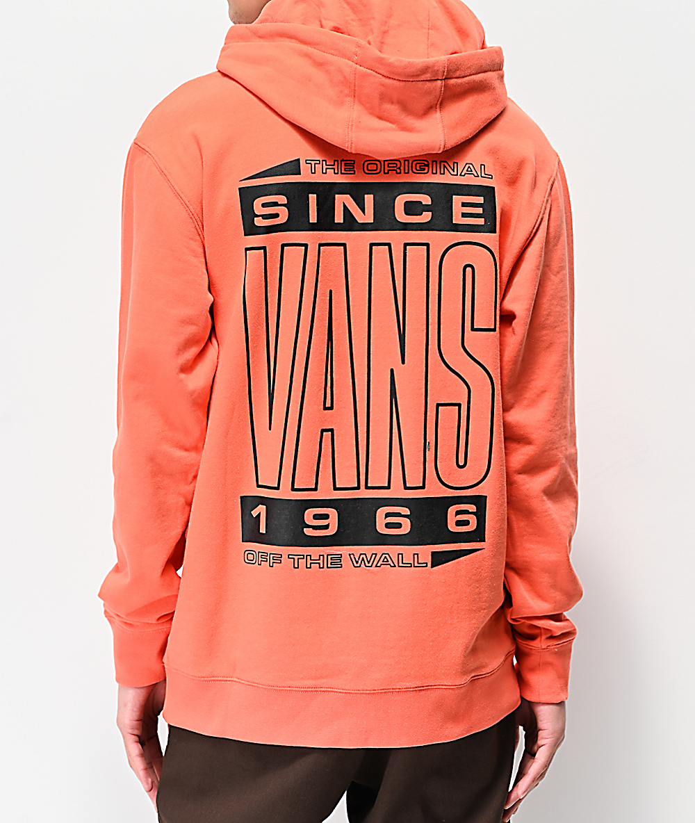 orange hoodie vans