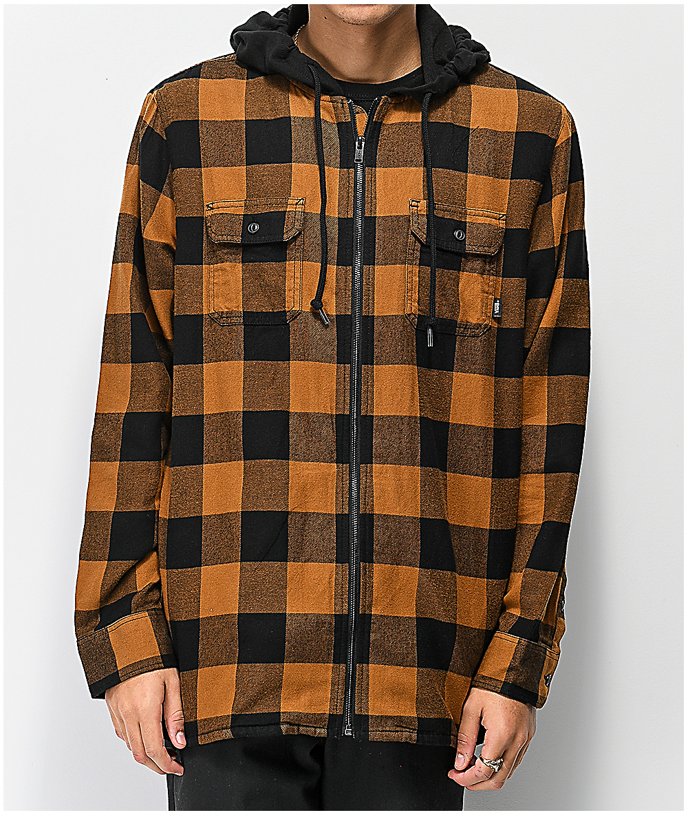 vans hoodie mens Brown