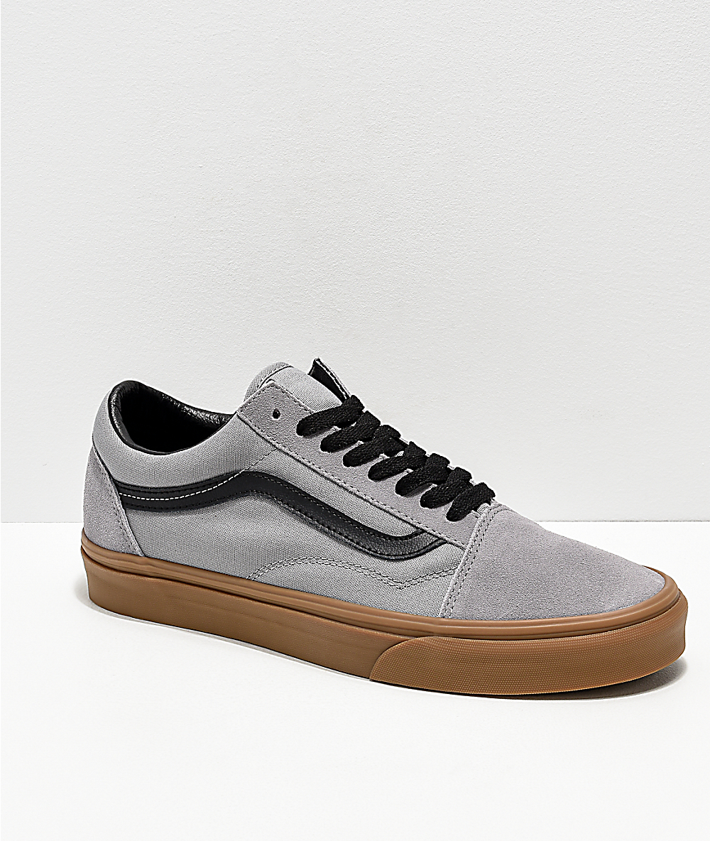 vans old skool gris con negro