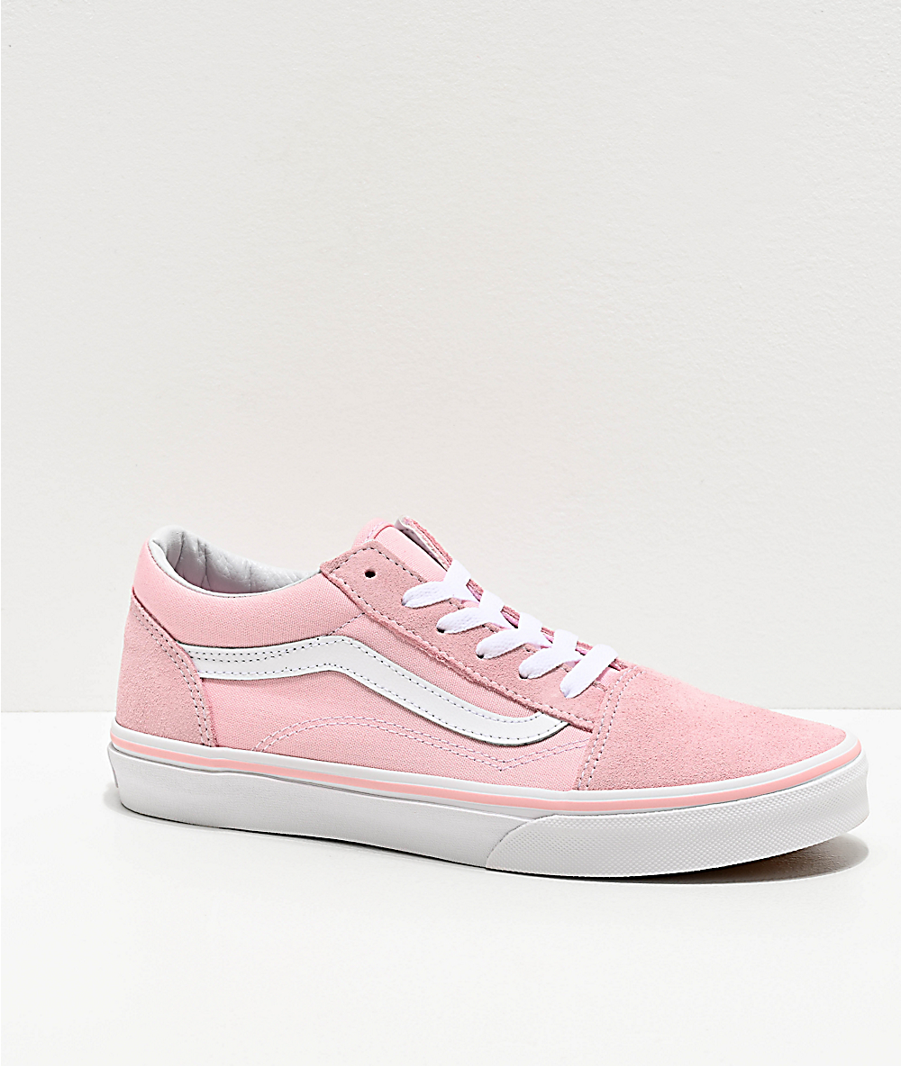 Vans Old Skool Chalk Pink Skate Shoes 