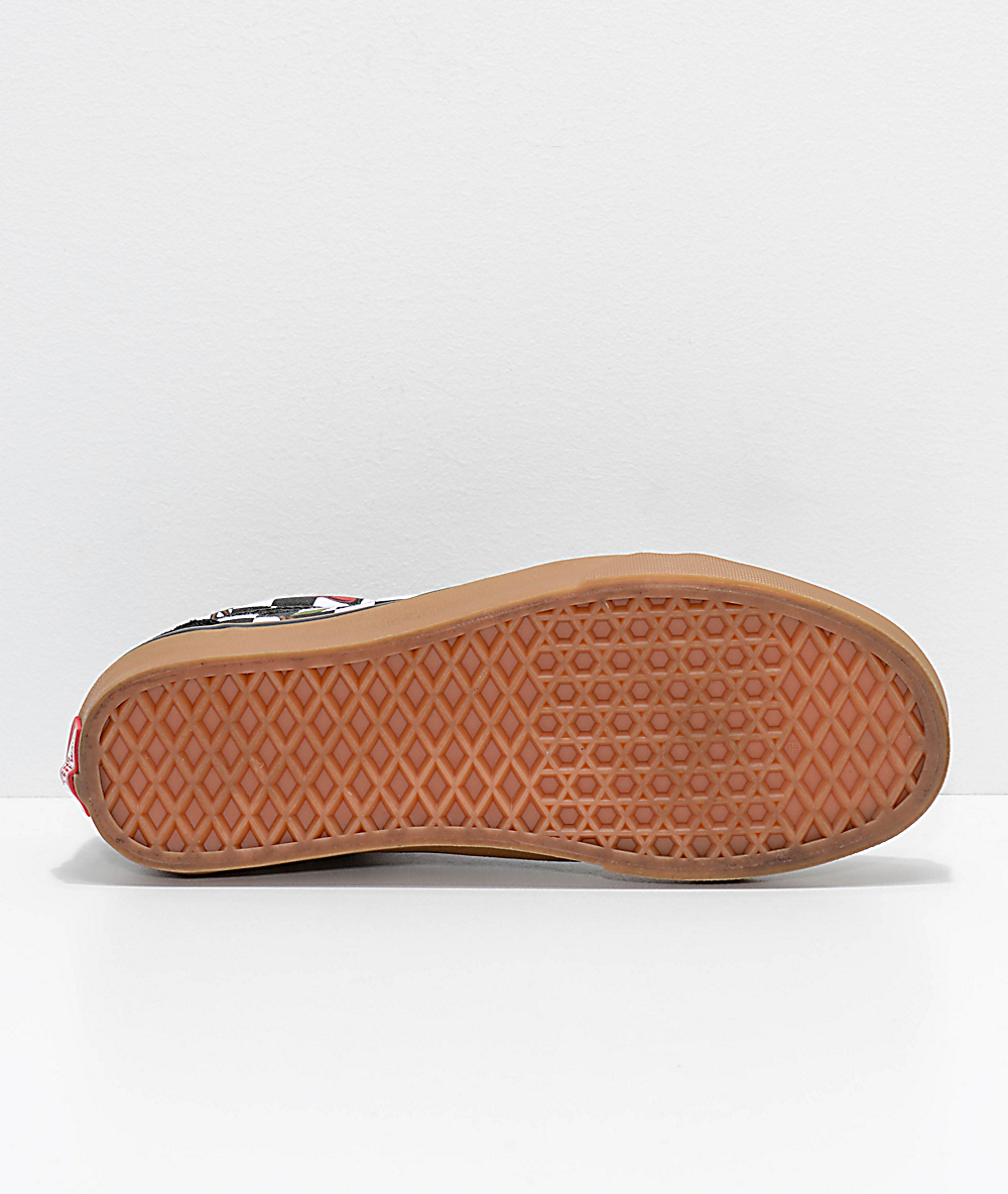 vans old skool cherry chex skate shoe