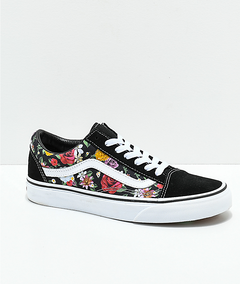floral print skate shoes