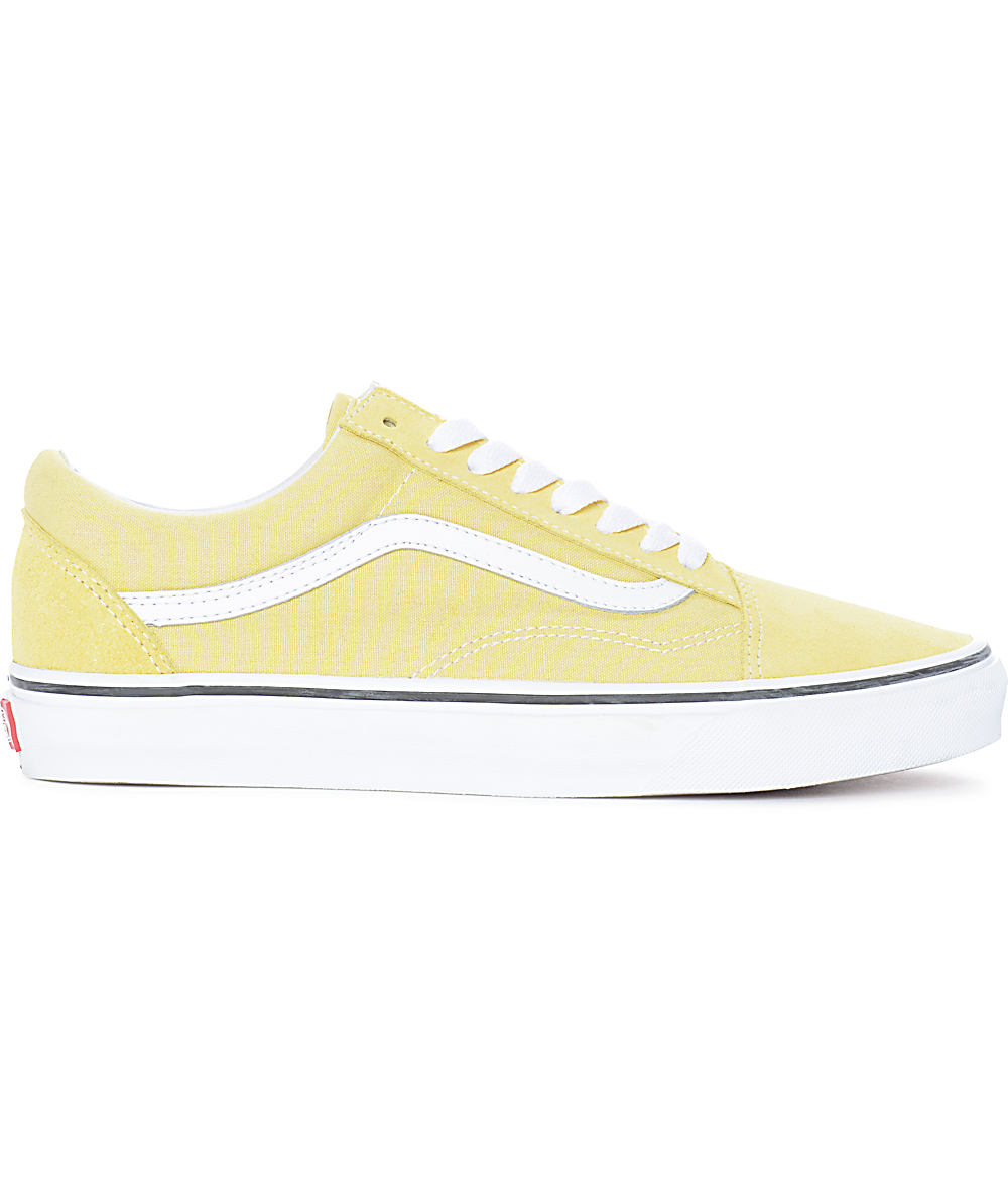 Pastel yellow sale vans old skool