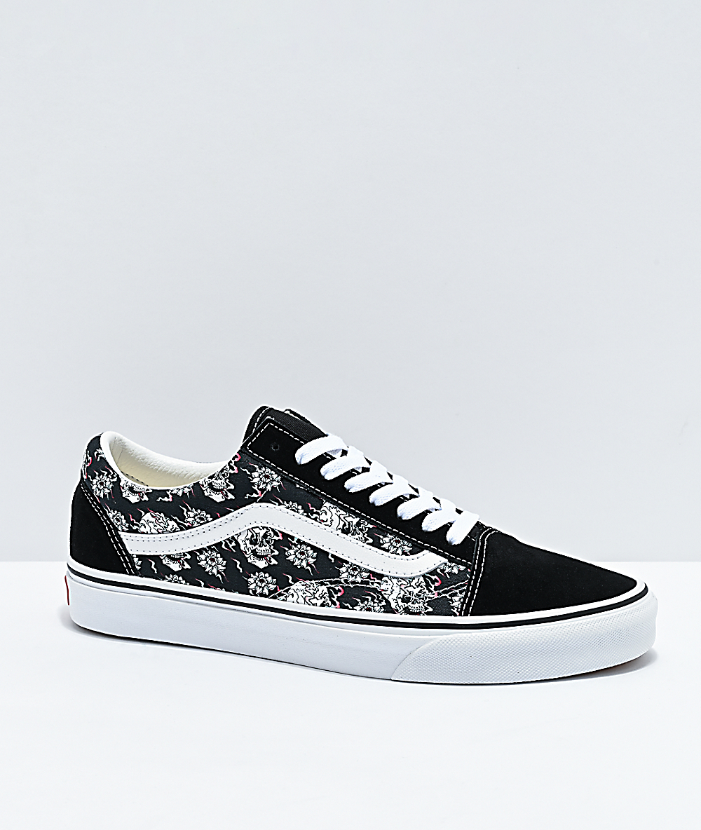 vans flash skulls old skool