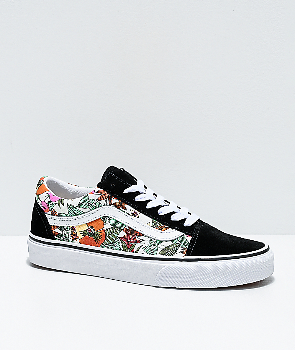 vans multi floral old skool