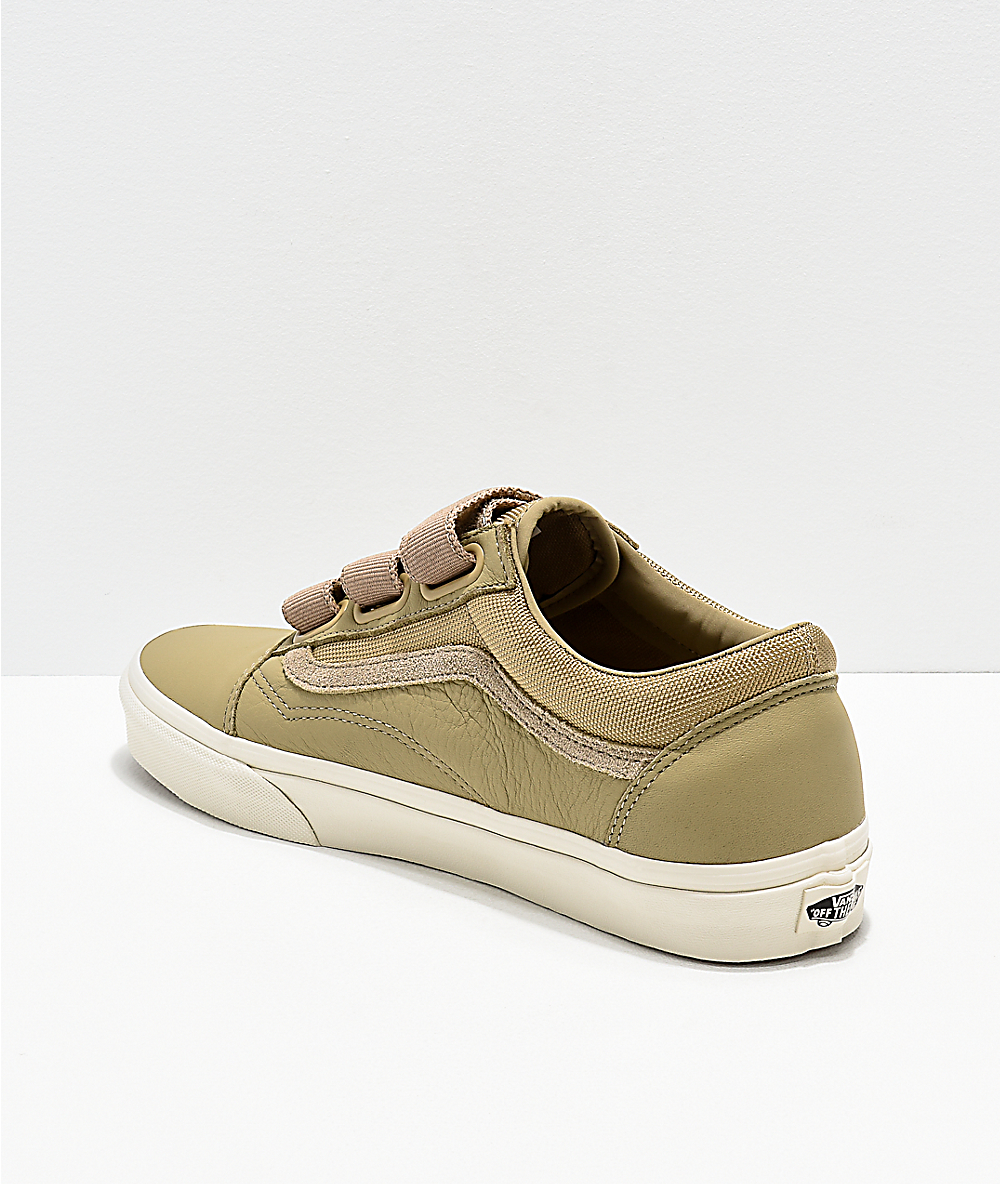 vans old skool cuero marron vans old skool cuero marron