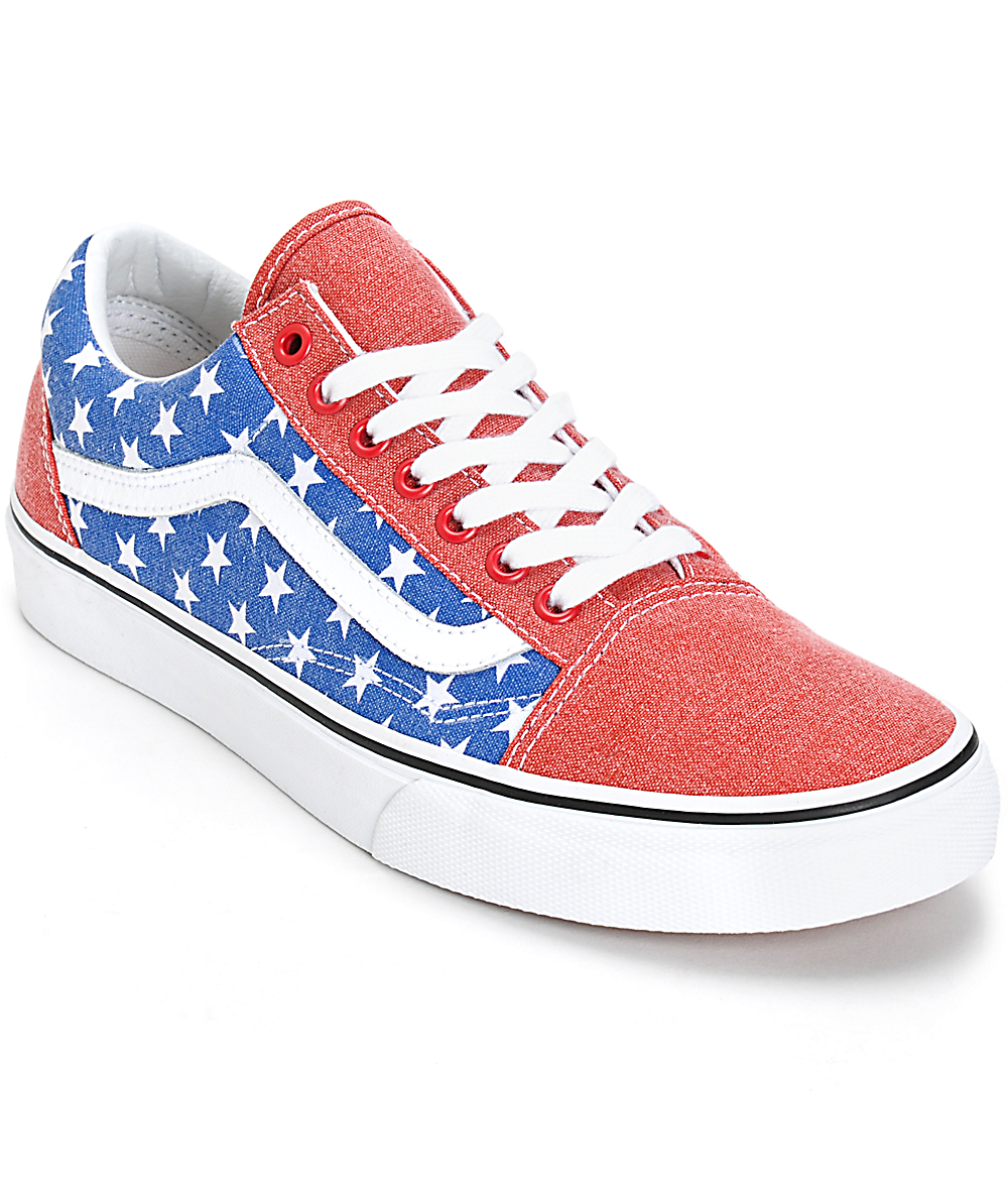 boys vans red