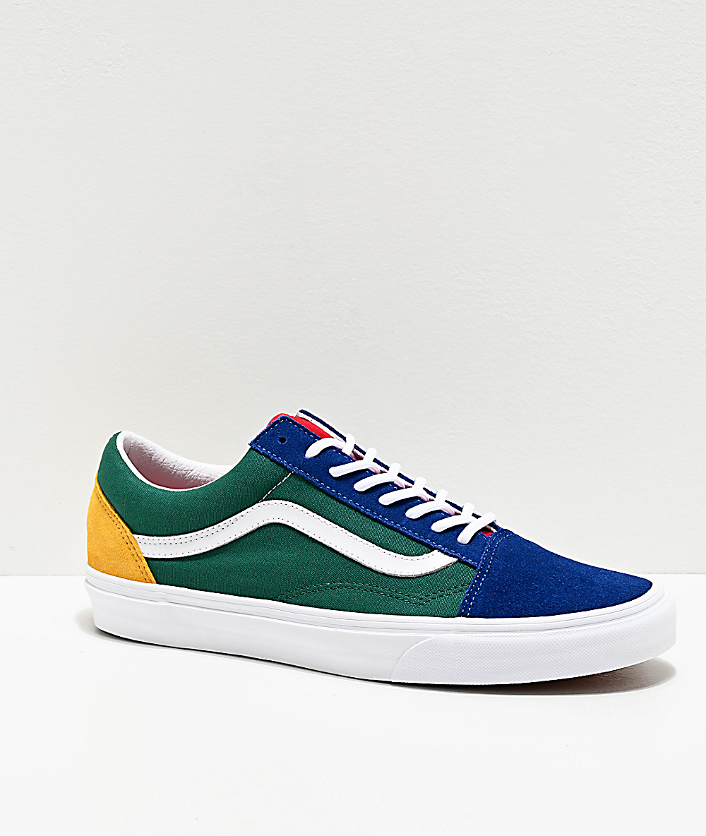 blue and yellow vans cheap online
