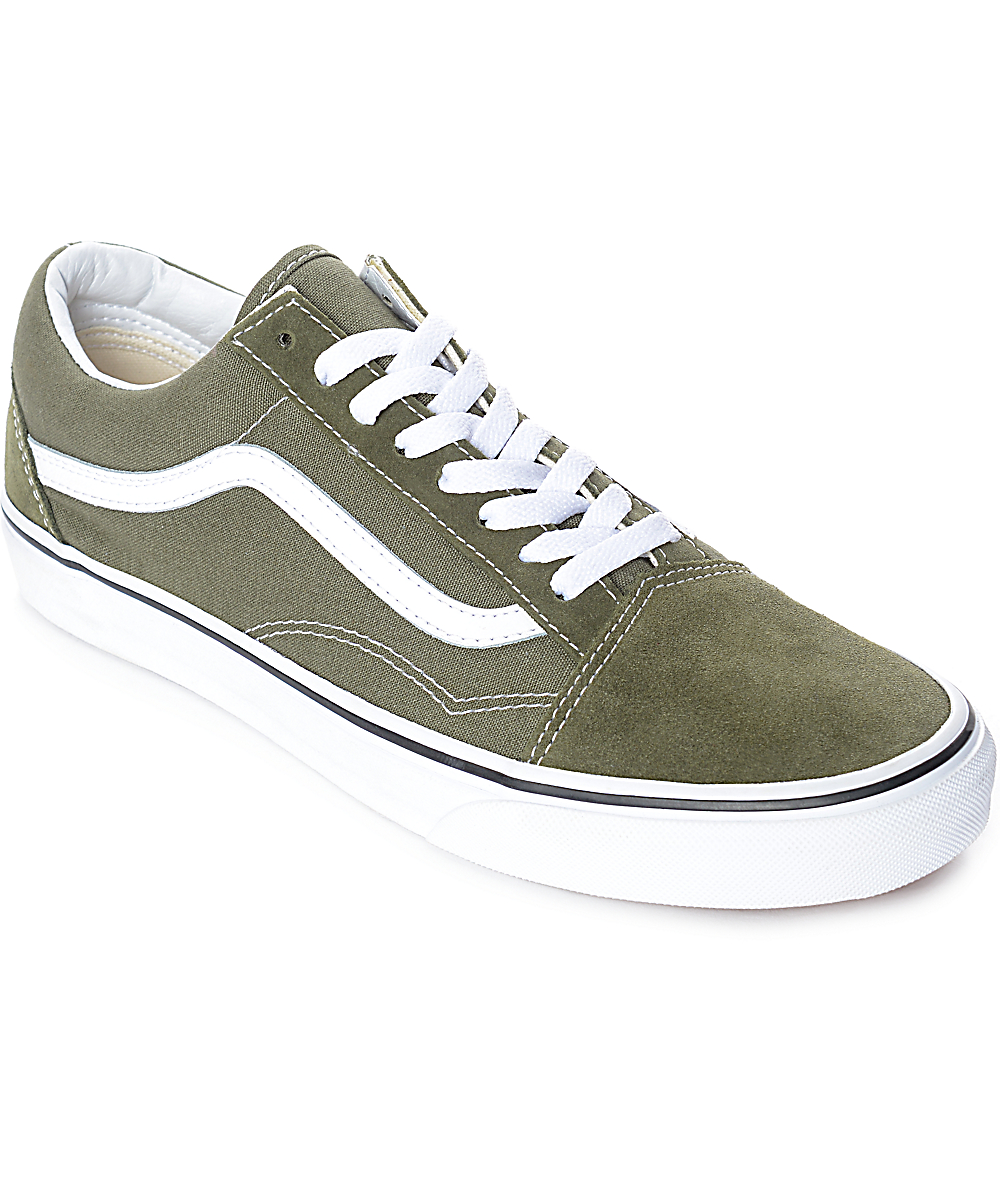 vans blancos con verde