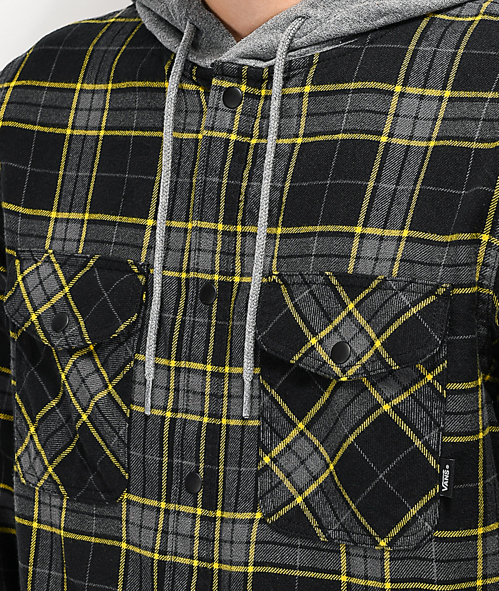 vans parkway hooded flannel
