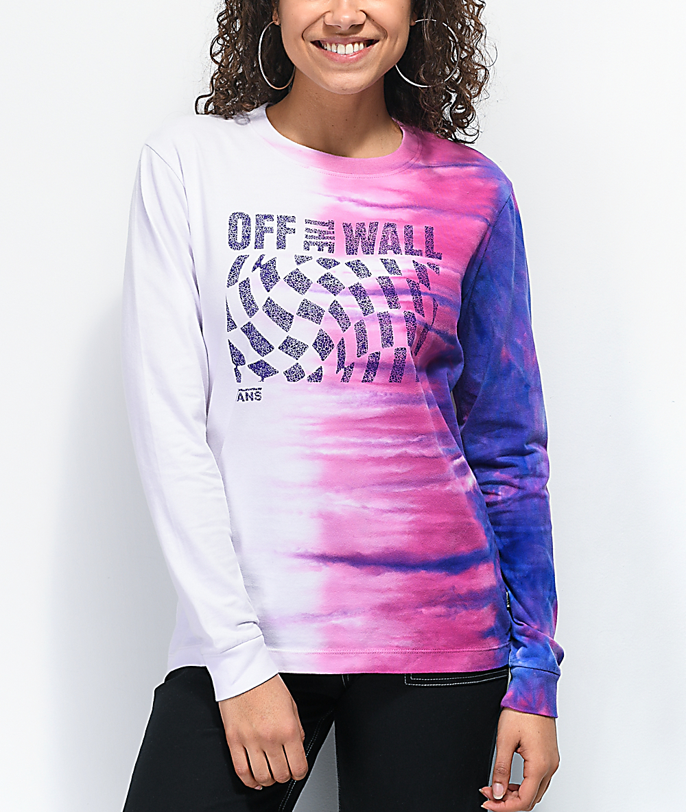 vans purple tie dye shirt