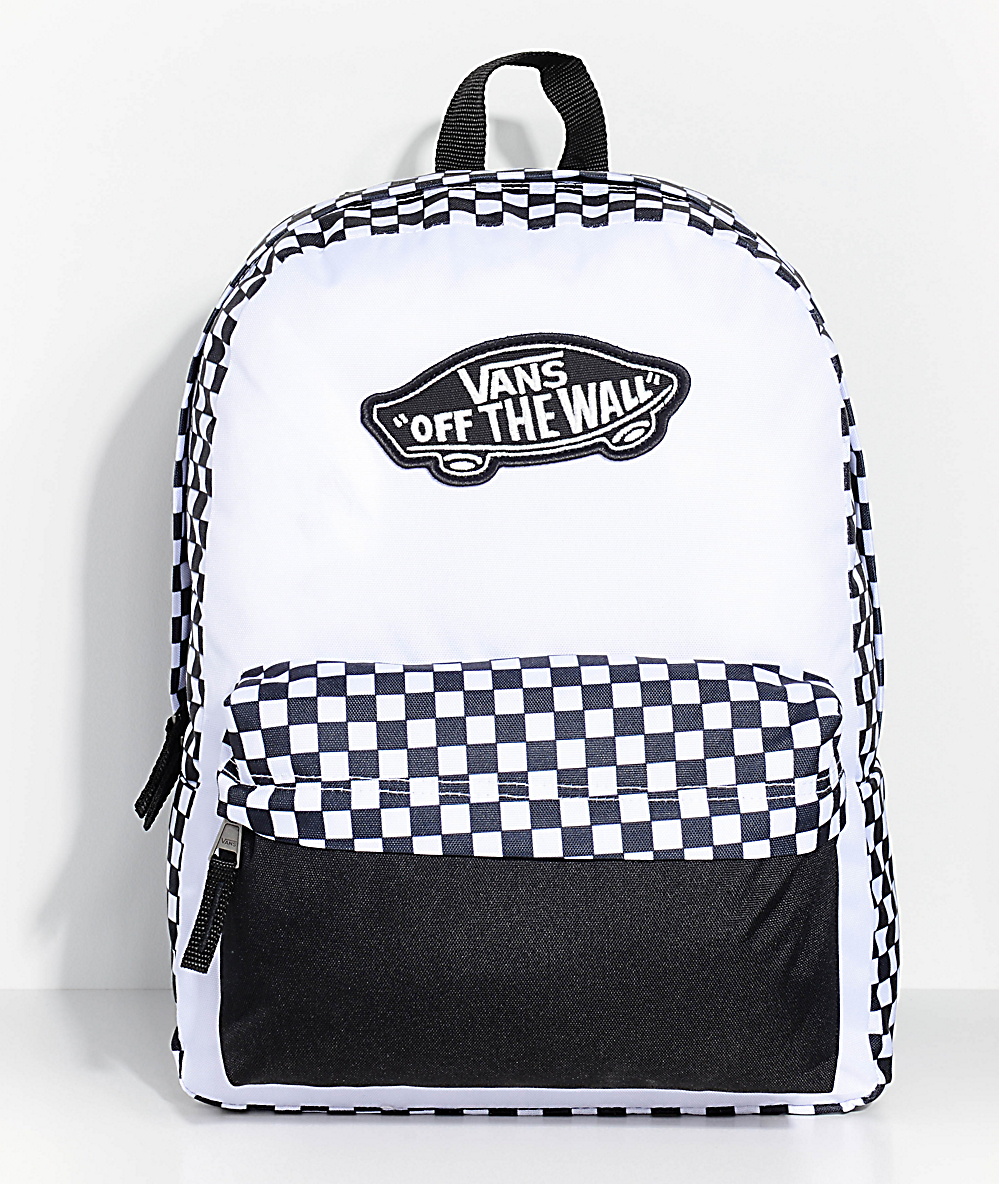 vans cuadros mochila