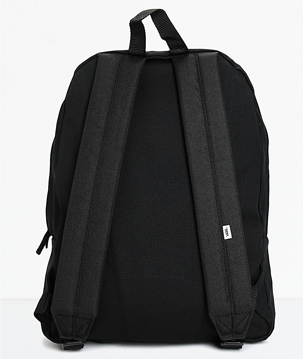 Vans Realm Black Canvas Backpack
