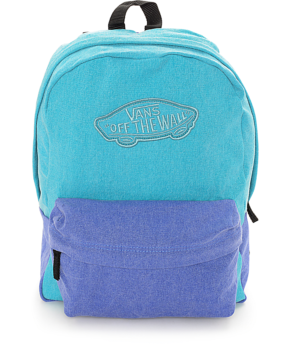 mochila vans turquesa