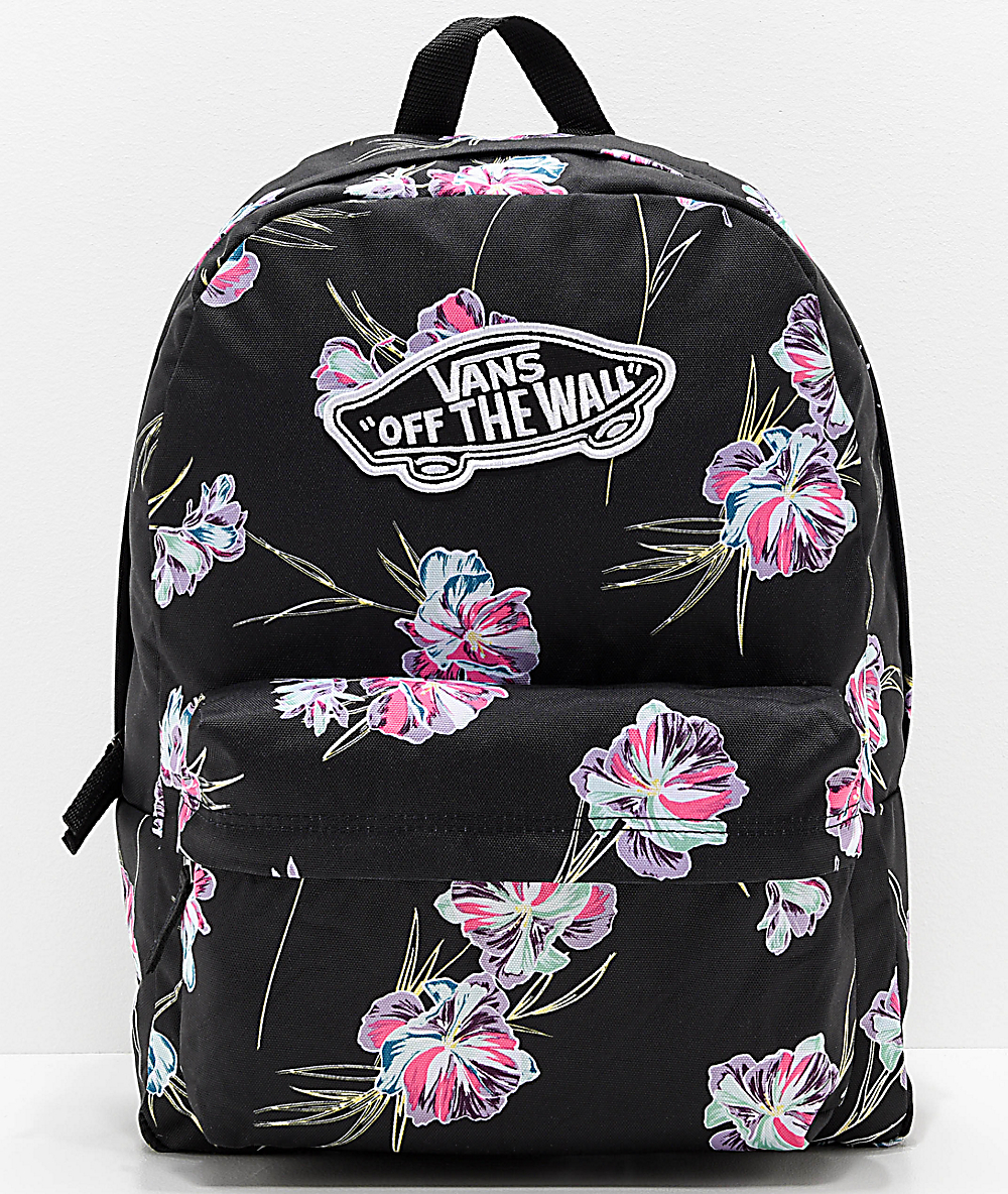 mochila floral vans