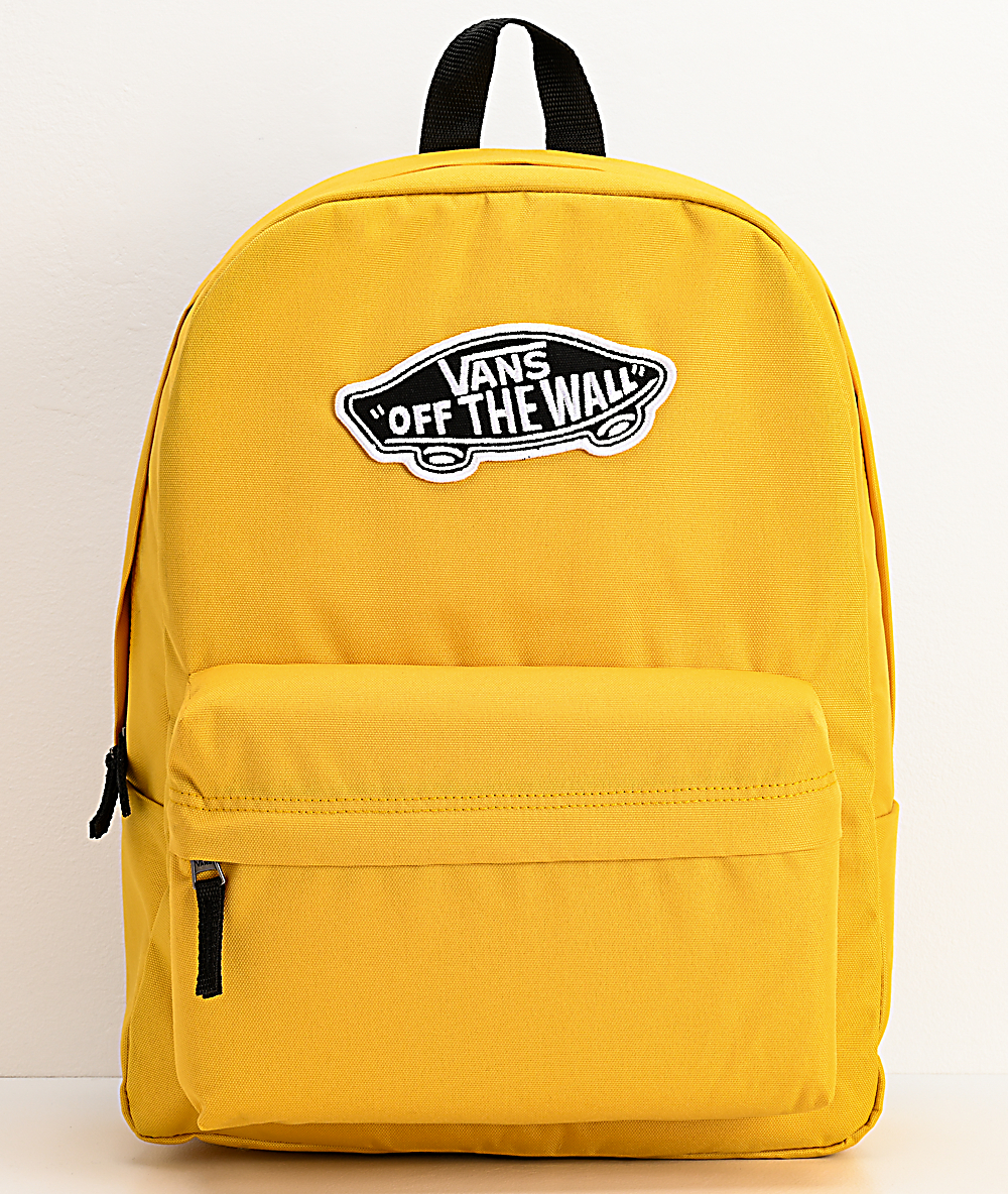 vans bookbag yellow