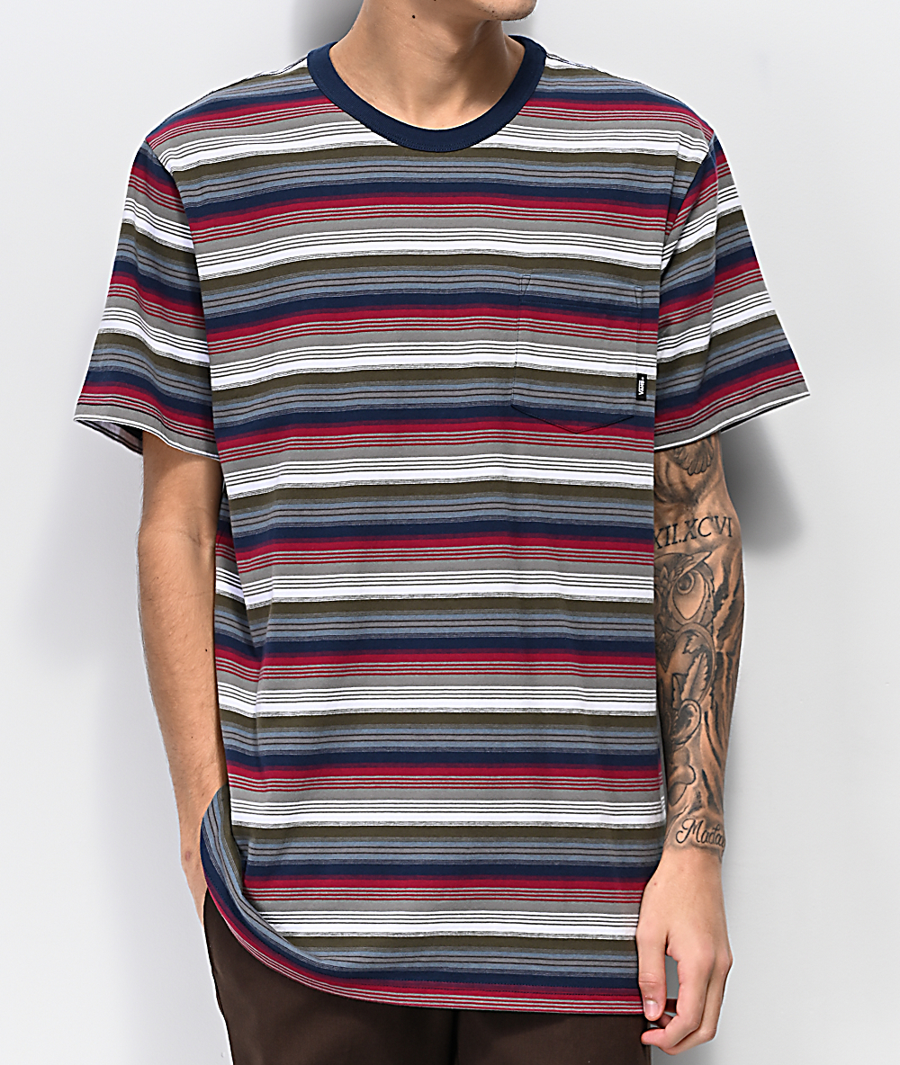 vans striped t shirt