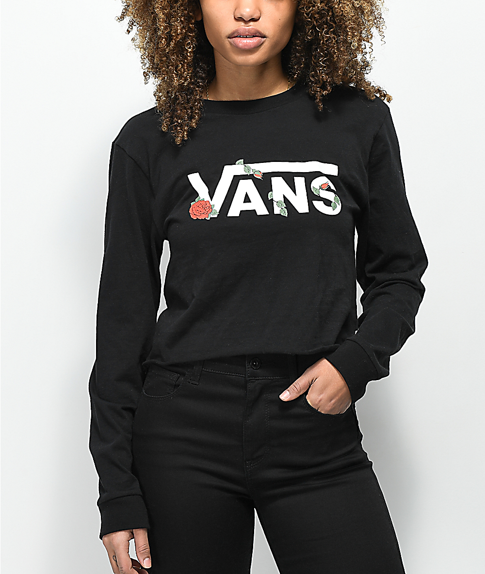 vans cropped tee