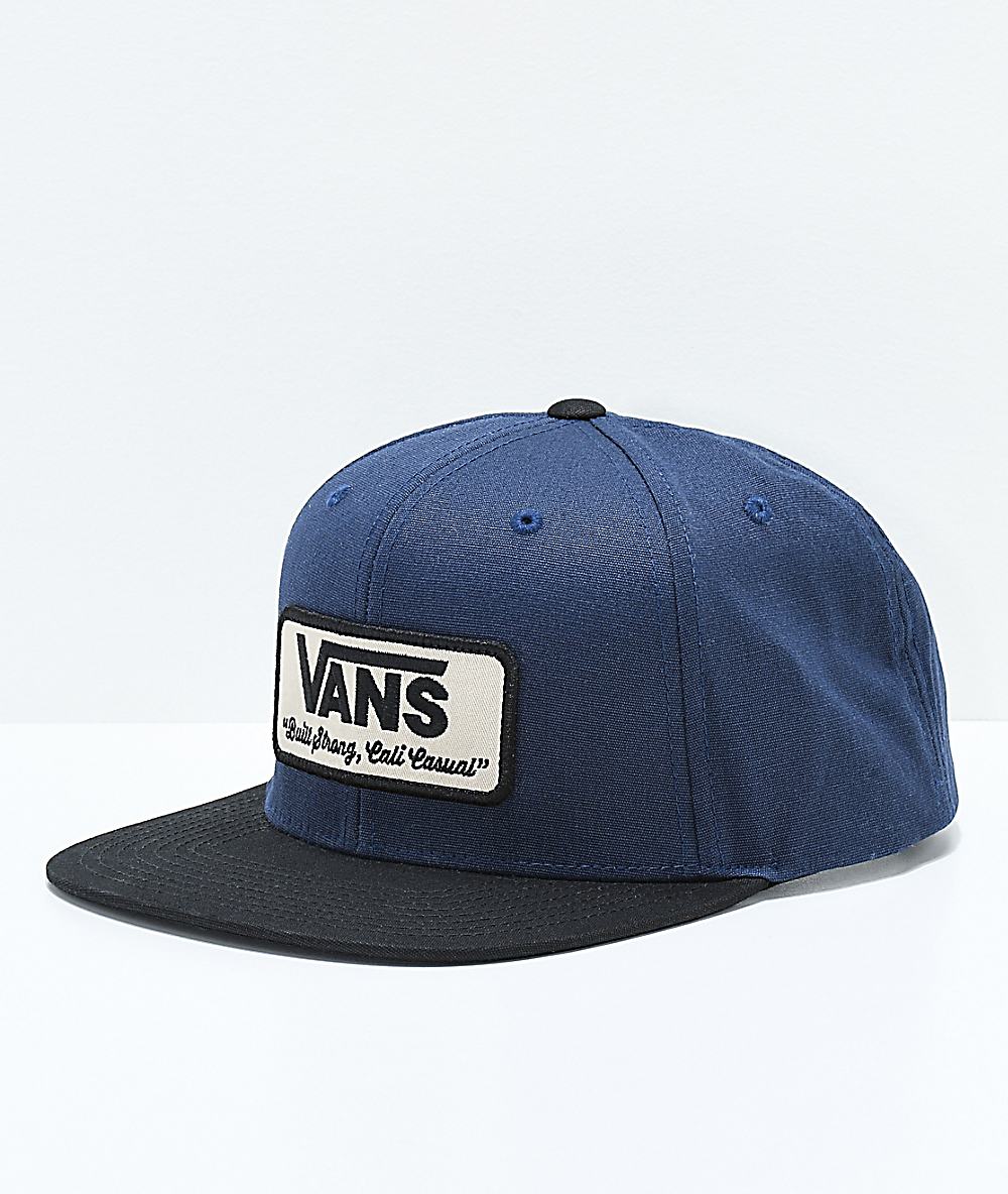 vans snapback mujer azul
