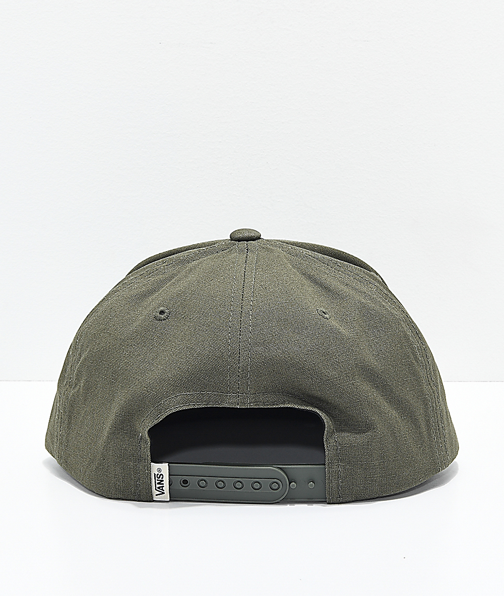vans snapback olive
