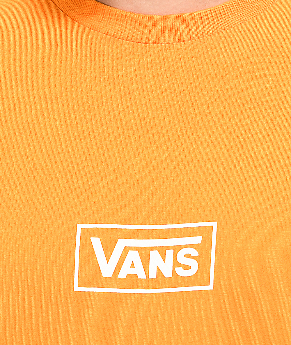 camisetas vans hombre naranja