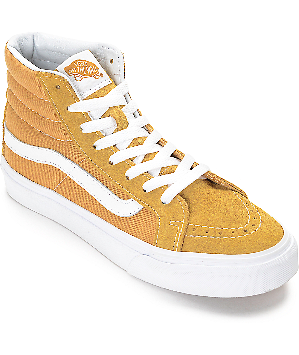 vans sk8 hi gold