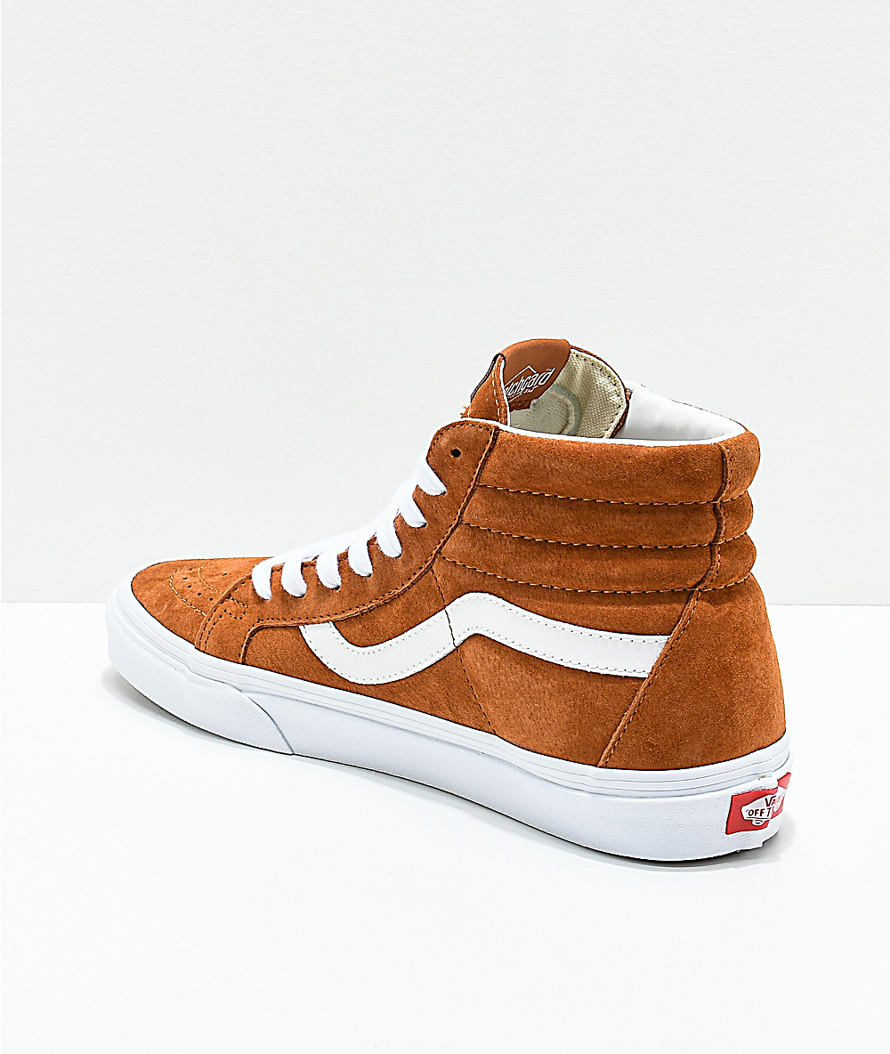 vans high tops Brown