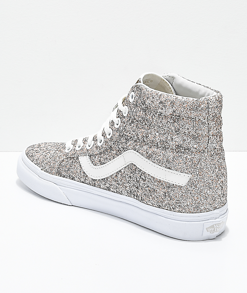 glitter vans high top