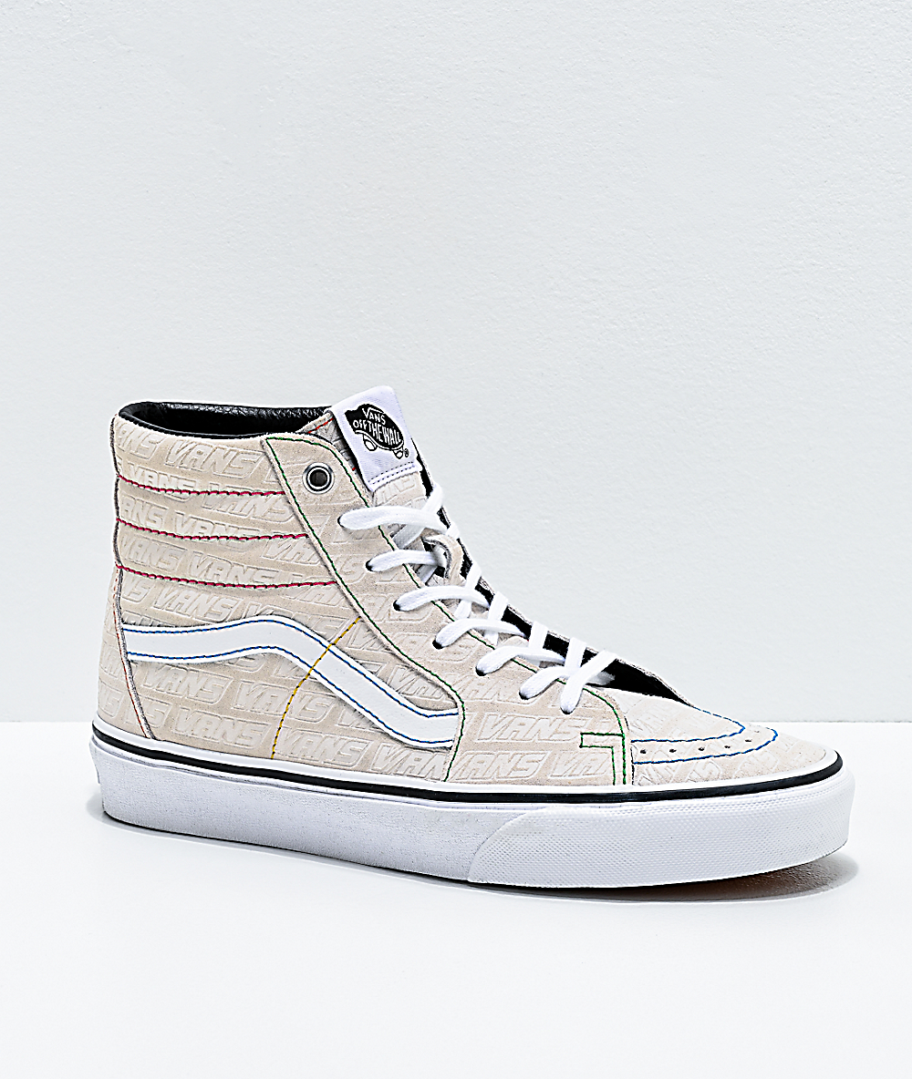 vans sk8 hi beige