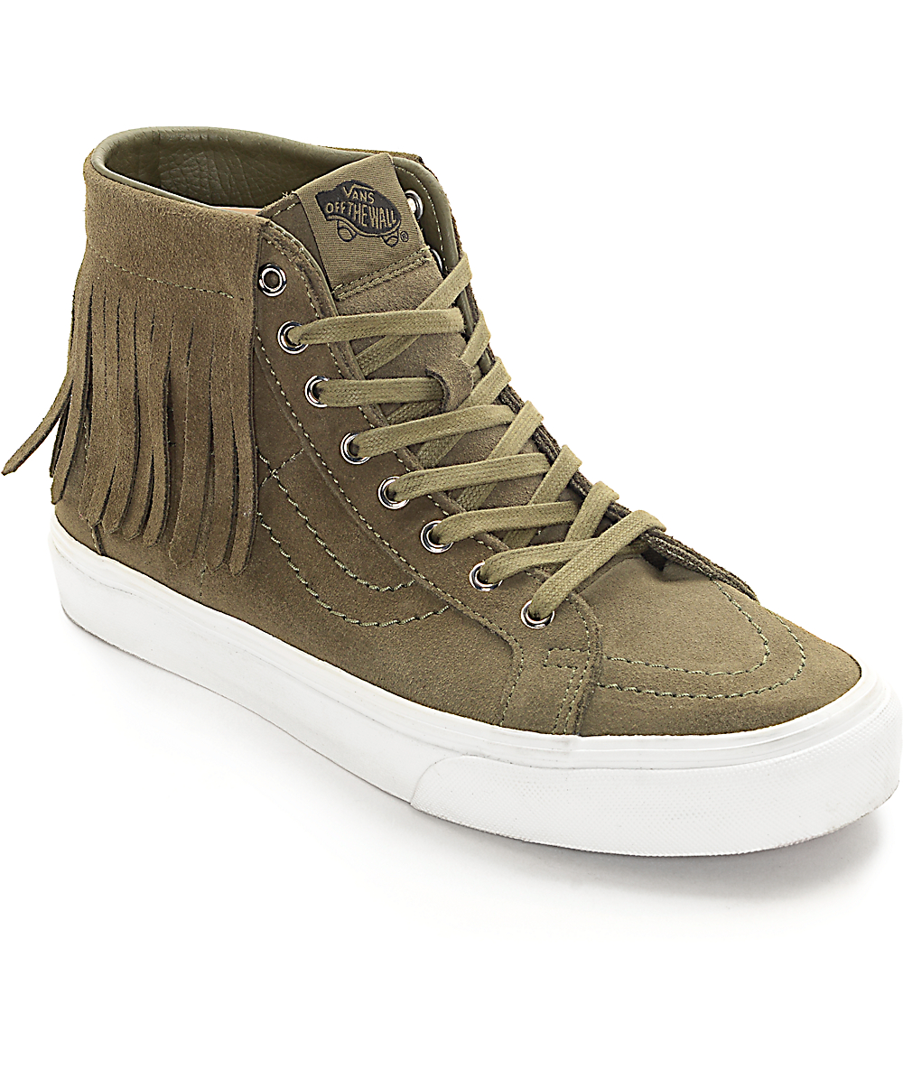 vans sk8 hi ivy green