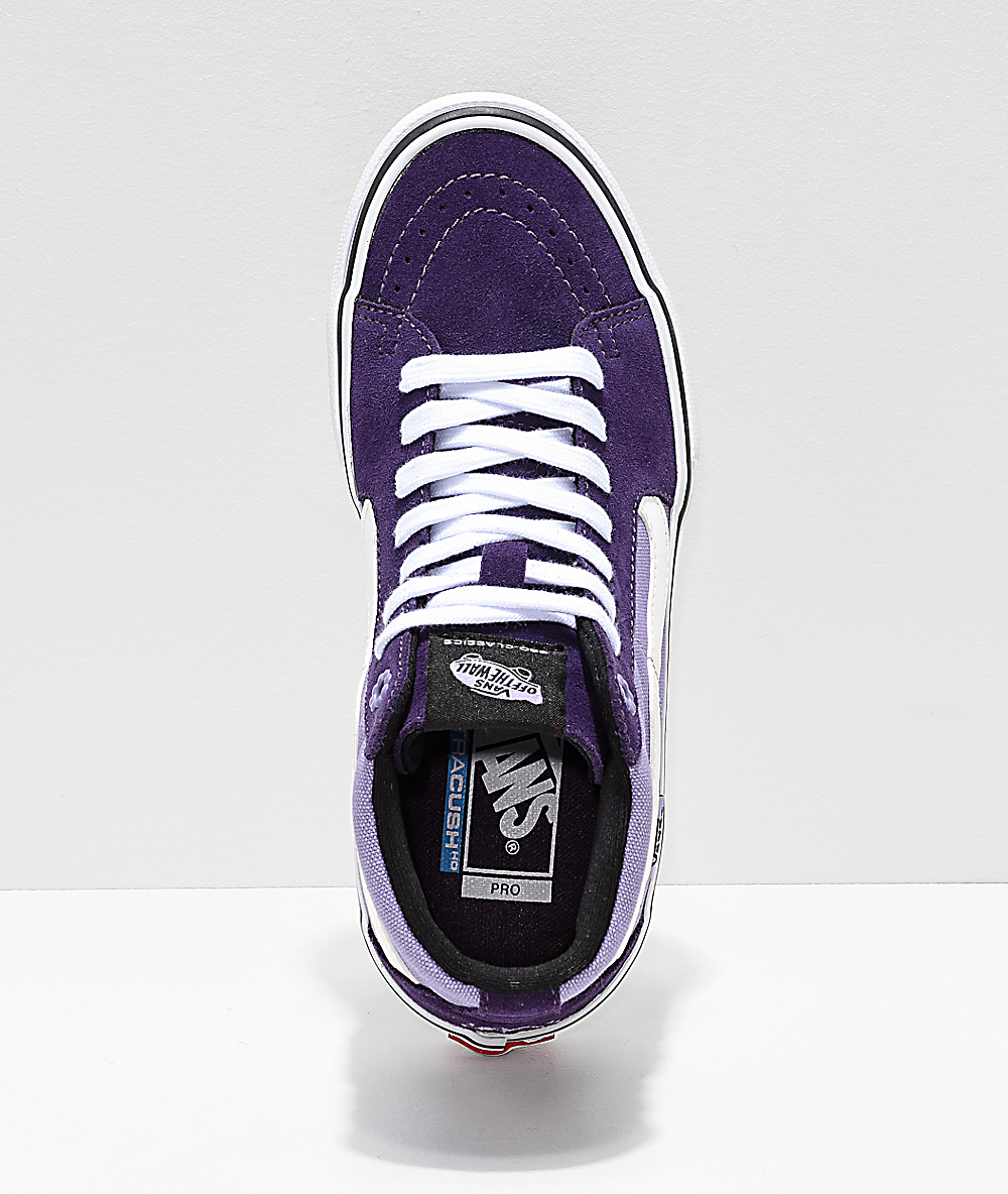 vans off the wall shoes purple