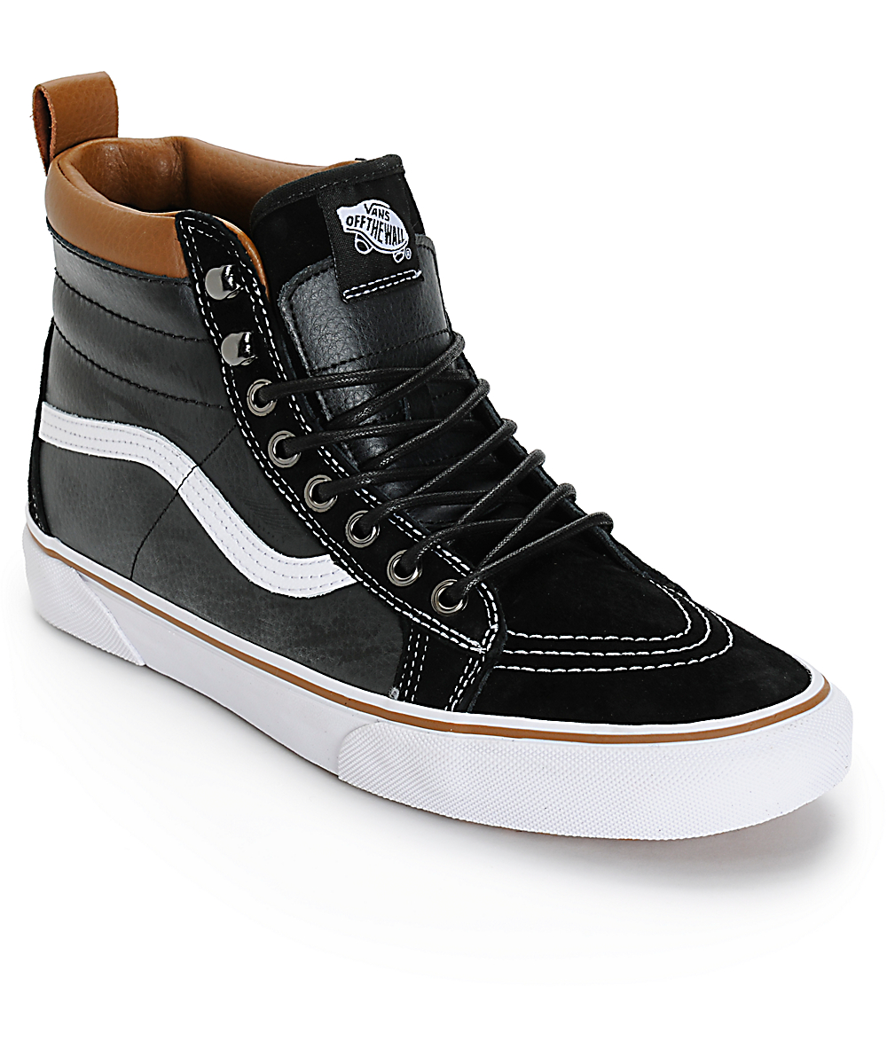 vans sk8 hi mte black brown