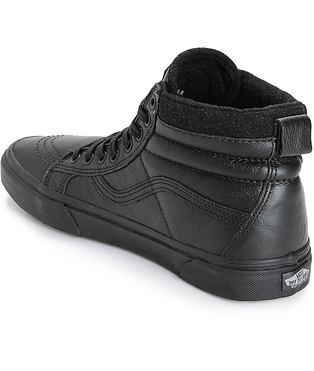 vans sk8 hi mte leather skate shoes