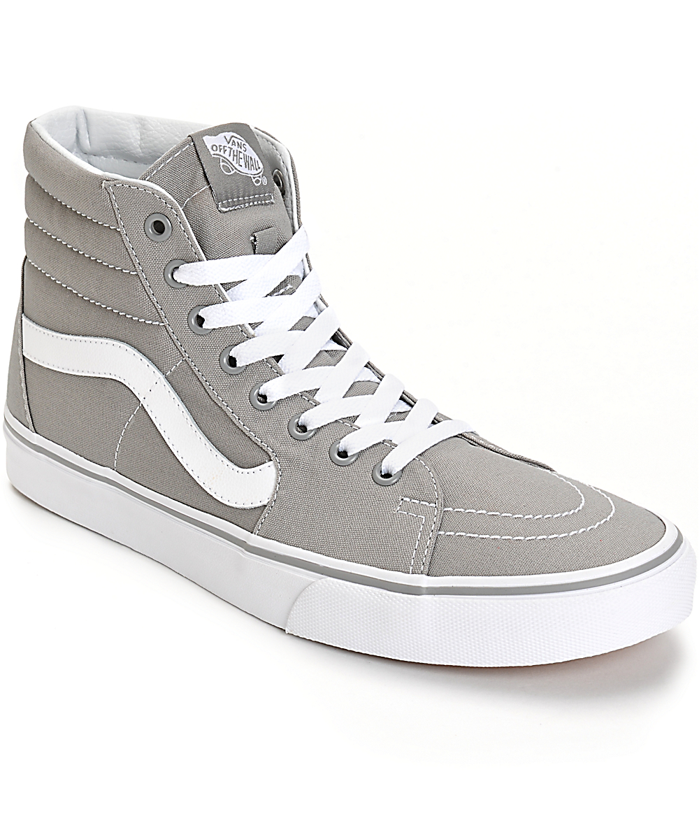 vans high grey