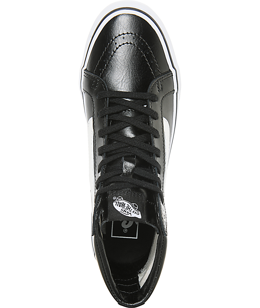 Vans Sk8-Hi Slim Mesh Cutout Black Shoes | Zumiez