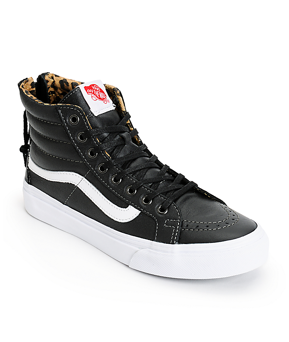 vans leopardo mujer blanco