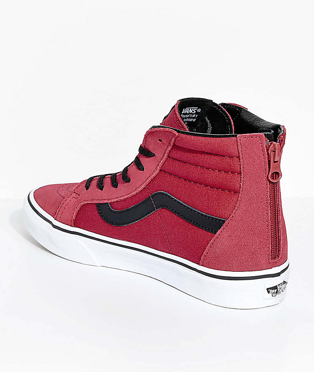 vans sk8 hi rosso