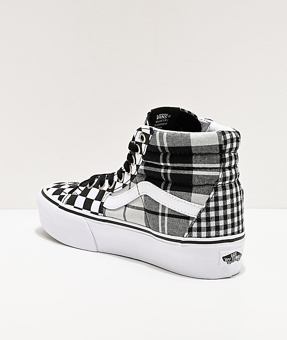 vans grises plataforma