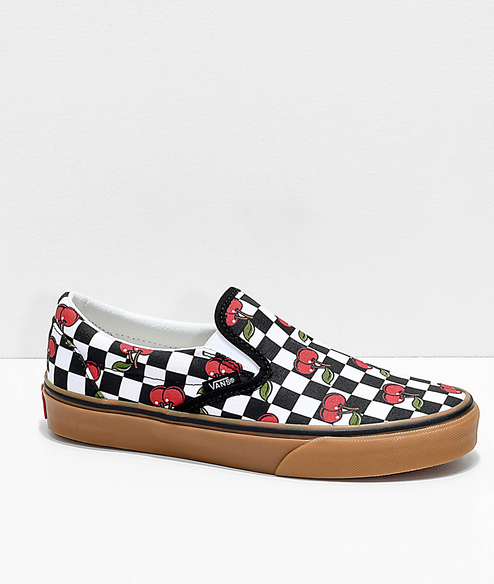 Vans slip on outlet checkerboard cherry