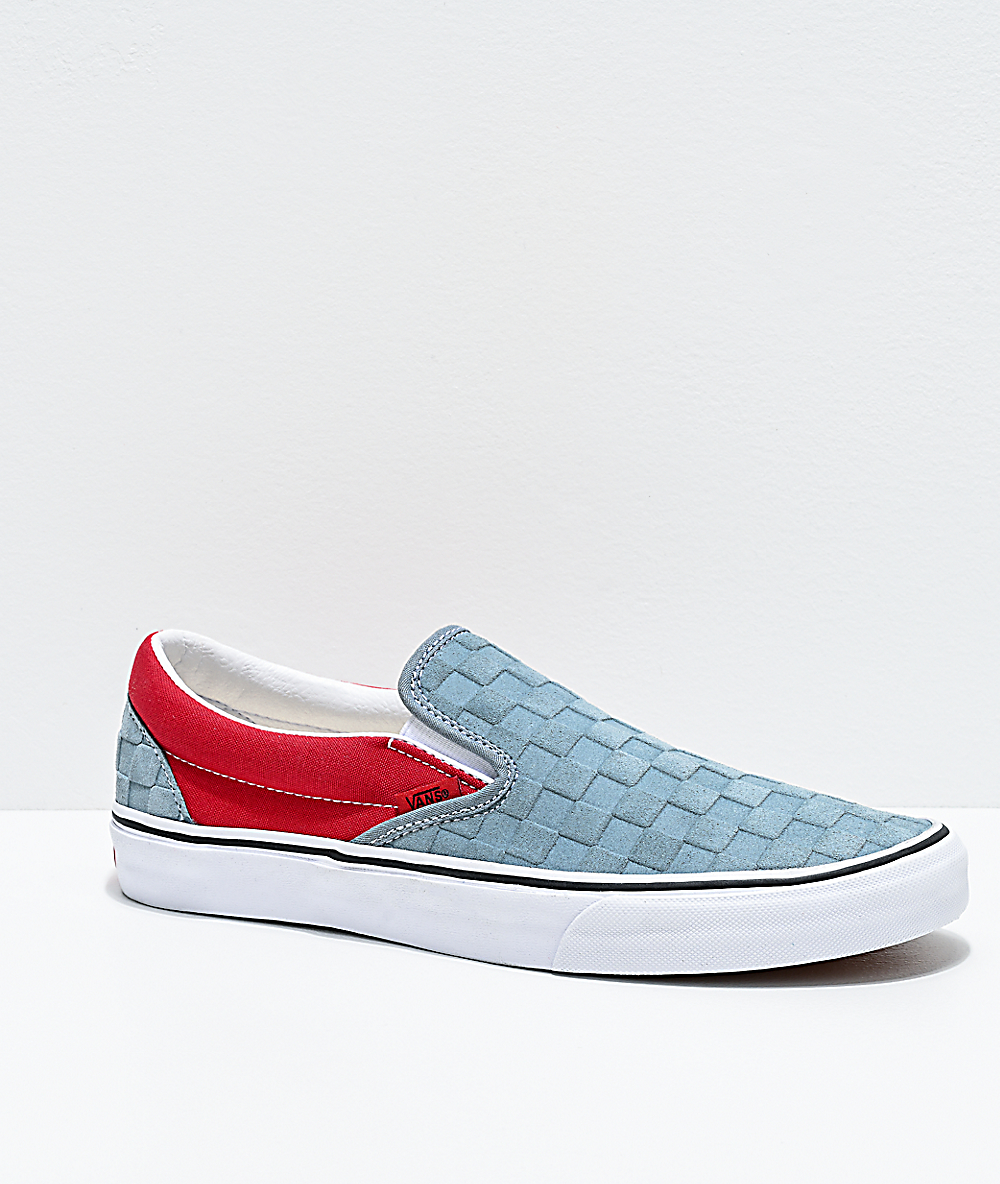 vans slip on sidewall checkerboard